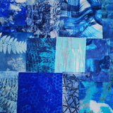 Blue - Mixed Media Collage paper pack - great for craft projects