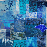 Blue 1 - Mixed Media Collage paper pack - great for craft projects