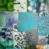 Green 1 - Mixed Media Collage paper pack - great for craft projects