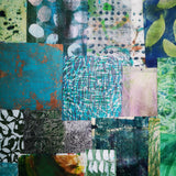 Green 1 - Mixed Media Collage paper pack - great for craft projects