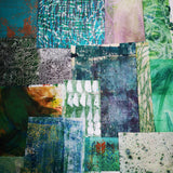 Green 1 - Mixed Media Collage paper pack - great for craft projects