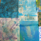 Green/ Blue- Mixed Media Collage paper pack - great for craft projects