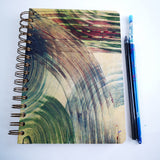 Original Monoprint Bound All Media A5 Notebook – 160gsm Seawhite Paper (50 Pages / 100 Sides) - Tramlines