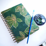 Original Monoprint Bound All Media A5 Notebook – 160gsm Seawhite Paper (50 Pages / 100 Sides) - Chestnut