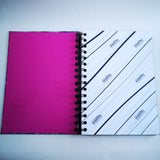 Original Monoprint Bound All Media A5 Notebook – 88gsm Seawhite Kraft Paper (50 Pages / 100 Sides) - Mystic