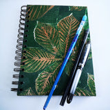 Original Monoprint Bound All Media A5 Notebook – 88gsm Seawhite Kraft Paper (50 Pages / 100 Sides) - Leaves