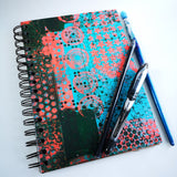 Original Monoprint Bound All Media A5 Notebook – 88gsm Seawhite Kraft Paper (50 Pages / 100 Sides) - Vibrance