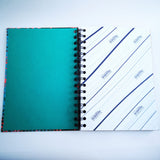 Original Monoprint Bound All Media A5 Notebook – 88gsm Seawhite Kraft Paper (50 Pages / 100 Sides) - Vibrance