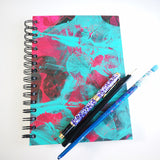 Original Monoprint Bound All Media A5 Notebook – 160gsm Seawhite Paper (50 Pages / 100 Sides) - Vibrance