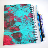 Original Monoprint Bound All Media A5 Notebook – 160gsm Seawhite Paper (50 Pages / 100 Sides) - Vibrance