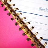 Original Monoprint Bound All Media A5 Notebook – 160gsm Seawhite Paper (50 Pages / 100 Sides) - Fronds