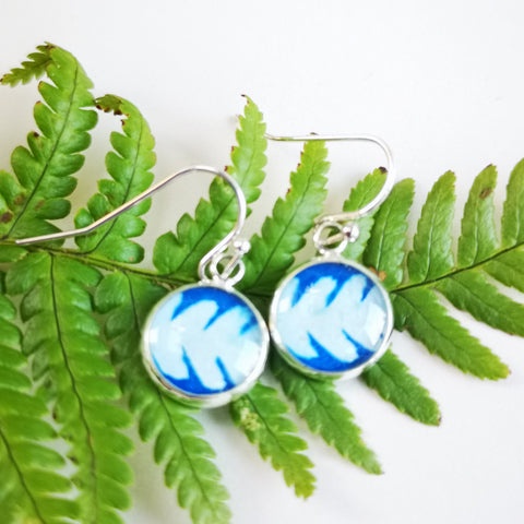 Fern - silver plated earrings