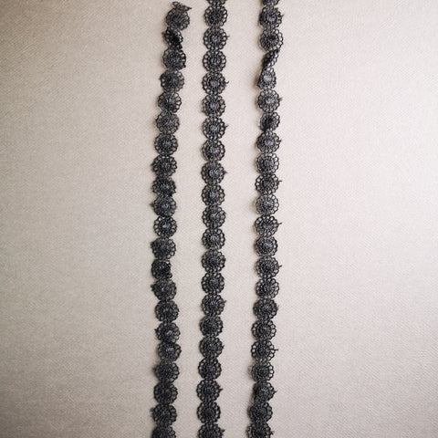 Flower lace edging for gel plate texture making