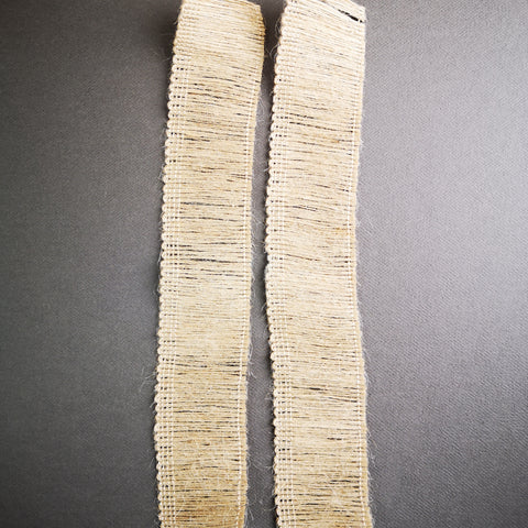 Sisal edging for gel plate texture making