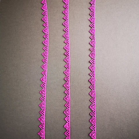 Triangle lace edging for gel plate texture making