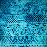 Lace braid edging for gel plate texture making