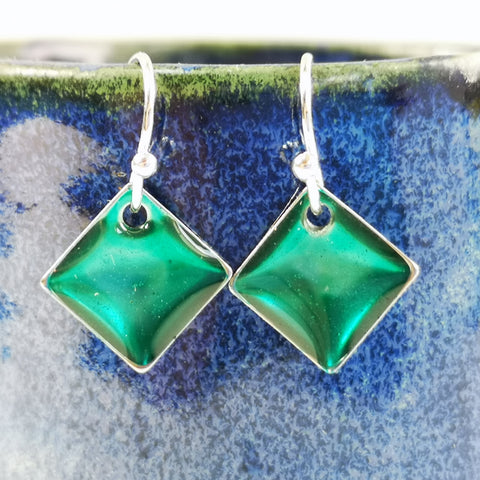 Patina - inky drop earrings