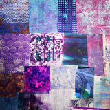 Purple - Mixed Media Collage paper pack - great for craft projects