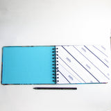 Original Monoprint Bound Mixed Media A5 Notebook – 220gsm Seawhite Paper (20 Pages / 40 Sides) - fern