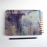 Original Monoprint Bound All Media A5 Notebook – 160gsm Seawhite Paper (50 Pages / 100 Sides) - track