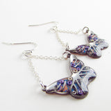 Admiral - Butterfly Monoprint Drop Earrings