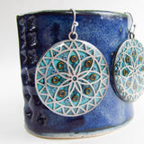 Nirvana - Mandala Monoprint Earrings