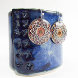 Floret - Mandala Monoprint Earrings