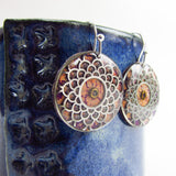 Floret - Mandala Monoprint Earrings