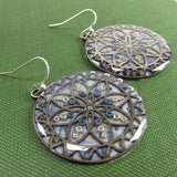 Forever - Mandala Monoprint Earrings