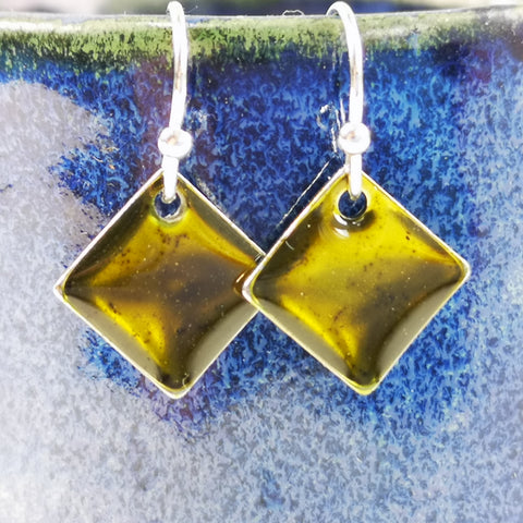 Lettuce - inky drop earrings