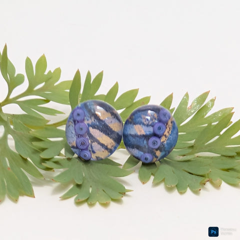 Reed  - sterling silver earrings