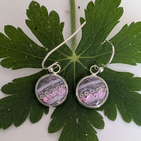 Chink - silver plated earrings