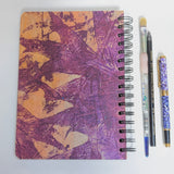 Original Monoprint Bound All Media A5 Notebook – 160gsm Seawhite Paper (50 Pages / 100 Sides) - Flourish