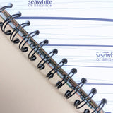 Original Monoprint Bound All Media A5 Notebook – 160gsm Seawhite Paper (50 Pages / 100 Sides) - Coral