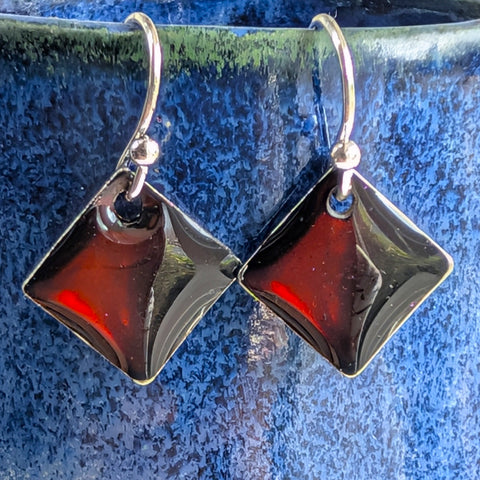 Sepia - inky drop earrings