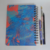 Original Monoprint Bound All Media A5 Notebook – 160gsm Seawhite Paper (50 Pages / 100 Sides) - Leaf