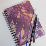 Original Monoprint Bound All Media A5 Notebook – 160gsm Seawhite Paper (50 Pages / 100 Sides) - Flourish