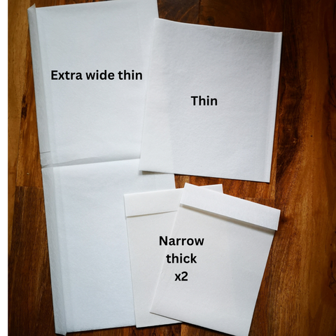 *New* TASTER PACK Tea bag paper one of each of the types, perfect for a range of craft projects - 1m lengths