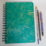 Original Monoprint Bound All Media A5 Notebook – 160gsm Seawhite Paper (50 Pages / 100 Sides) - Shuttle