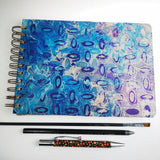 Original Monoprint Bound All Media A5 Notebook – 160gsm Seawhite Paper (50 Pages / 100 Sides) - Hatch