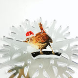 Festive Wren Pin Badge