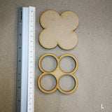 Wooden pieces for gel plate texture making