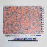 Original Monoprint Bound All Media A5 Notebook – 160gsm Seawhite Paper (50 Pages / 100 Sides) - Whisk