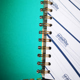 Original Monoprint Bound All Media A5 Notebook – 160gsm Seawhite Paper (50 Pages / 100 Sides) - Jazz