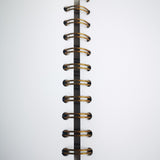Original Monoprint Bound All Media A5 Notebook – 160gsm Seawhite Paper (50 Pages / 100 Sides) - Blue Fern