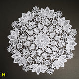 Medium sewn doily for gel plate texture making approx 21cm wide