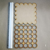 Wooden pieces for gel plate texture making