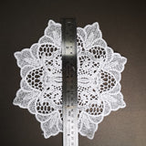 Medium sewn doily for gel plate texture making approx 21cm wide