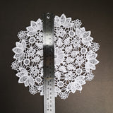 Medium sewn doily for gel plate texture making approx 21cm wide