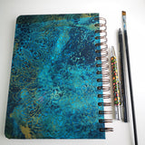 Original Monoprint Bound All Media A5 Notebook – 160gsm Seawhite Paper (50 Pages / 100 Sides) - Lace